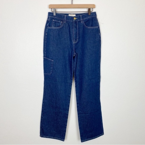 New! Anthropologie Triarchy Ms. Kileo High-Rise Baggy Cargo Jeans - Picture 5 of 8